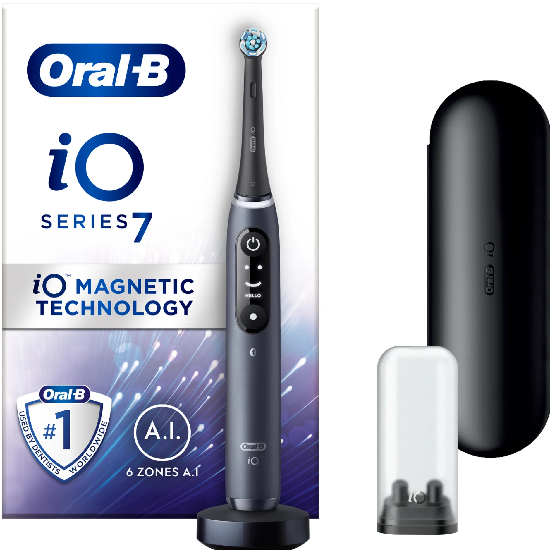 Oral-B iO 7 - Black Electric Toothbrush Hot