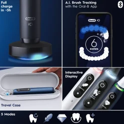Oral-B iO 7 - Black Electric Toothbrush Hot