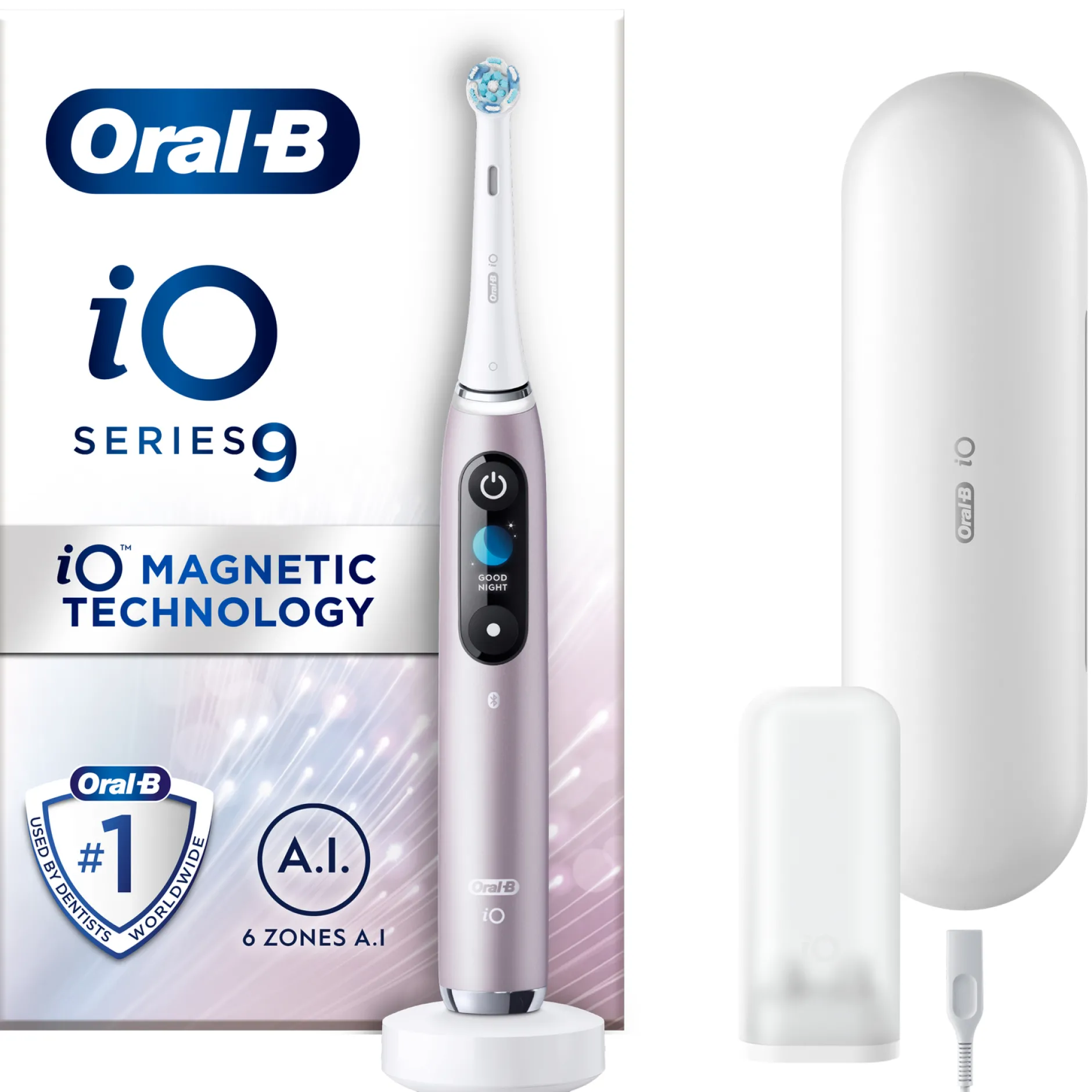 Oral-B iO 9 - Rose Quartz Electric Toothbrush New