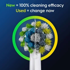 Oral-B Toothbrush Heads Pro Cross Action White Toothbrush Heads 4 Pack Sale