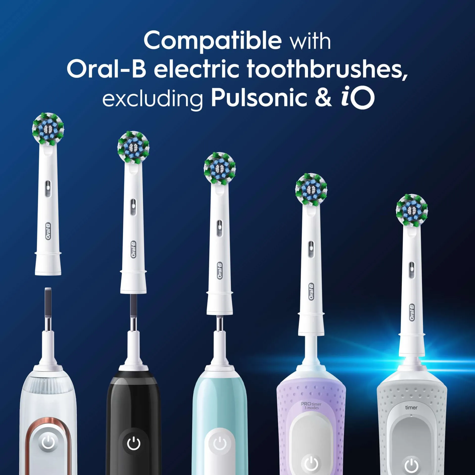 Oral-B Toothbrush Heads Pro Sensitive Clean White Toothbrush Heads 4 Pack Discount
