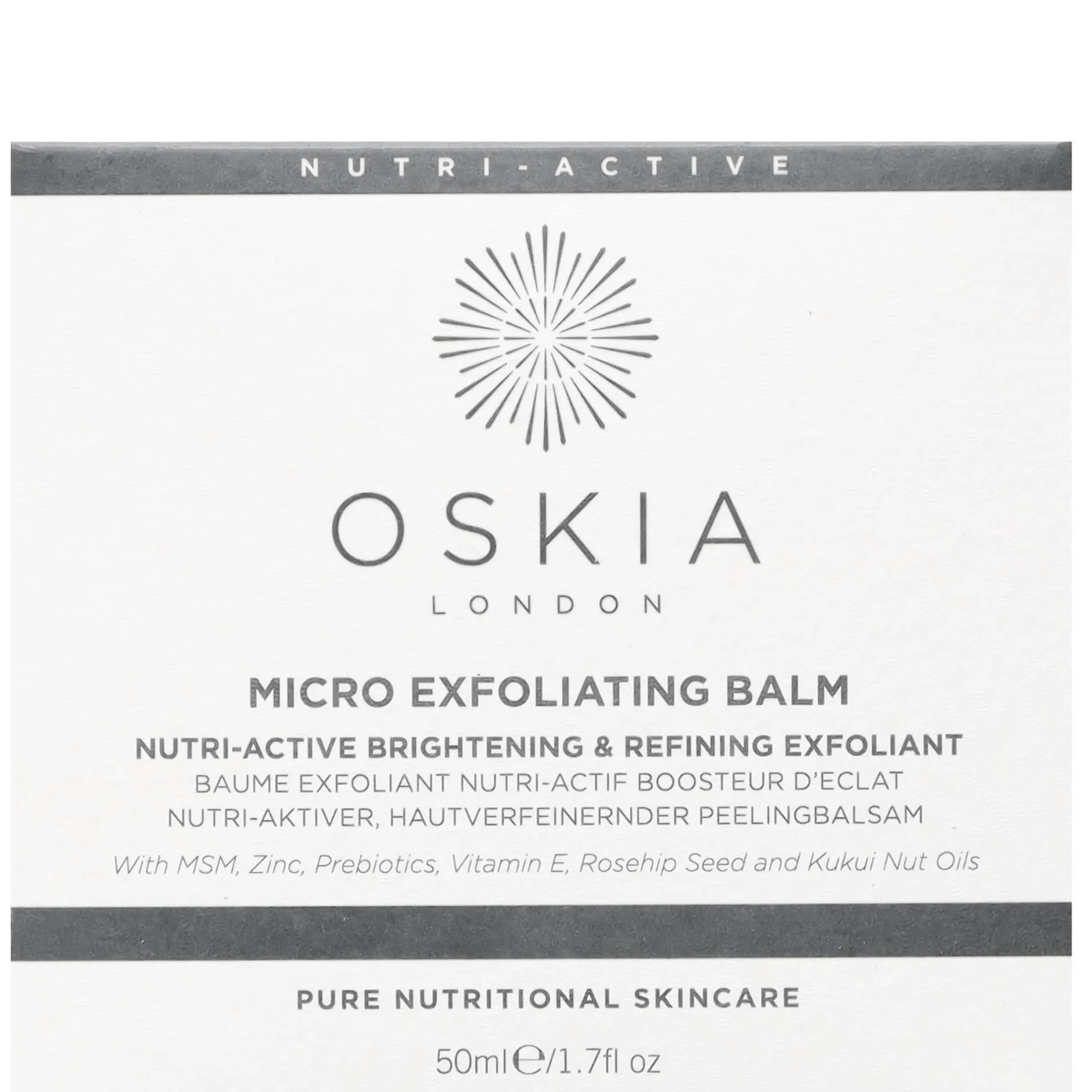 Oskia Masks & Exfoliators Micro Exfoliating Balm Nutri-Active Brightening & Refining Exfoliant 50ml Outlet