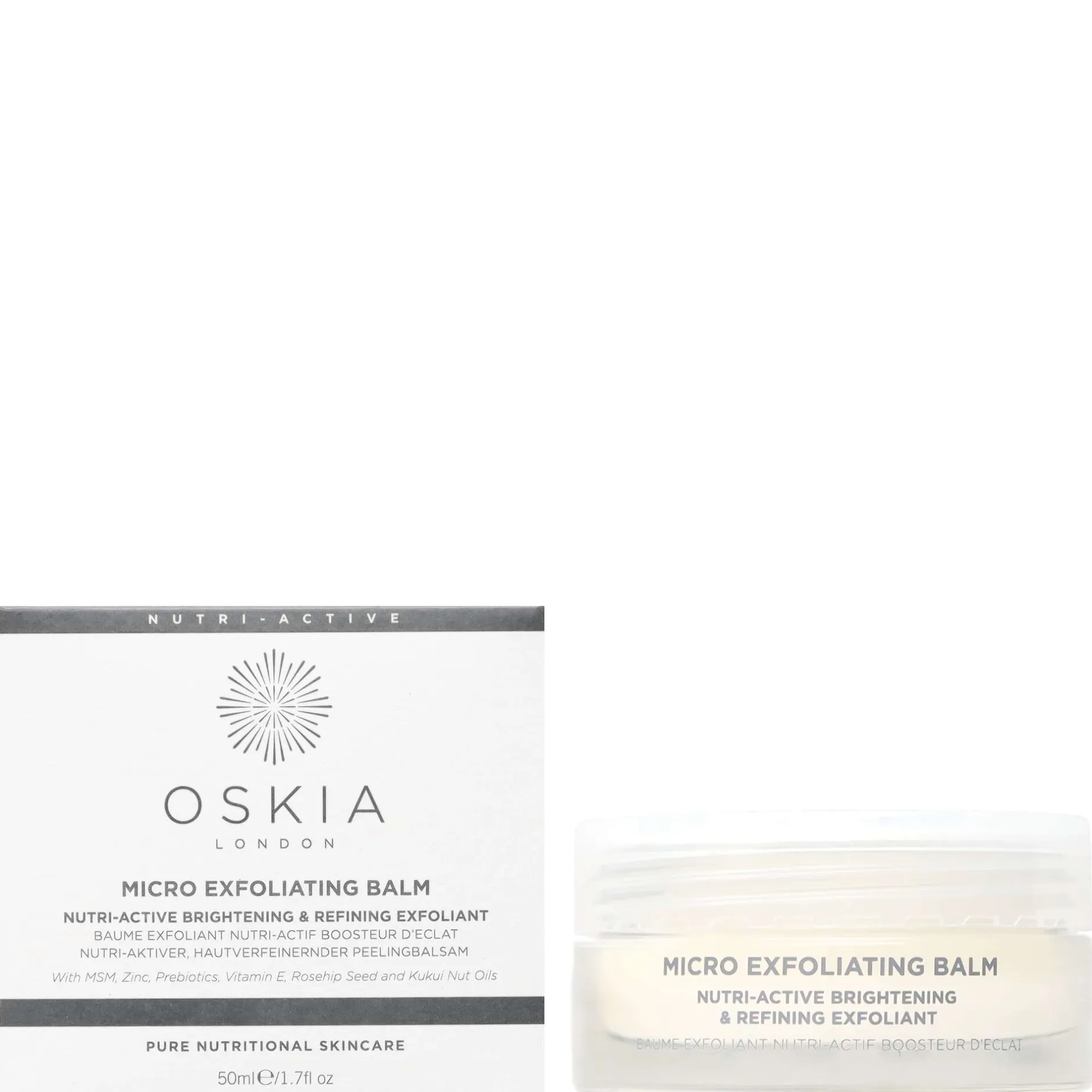 Oskia Masks & Exfoliators Micro Exfoliating Balm Nutri-Active Brightening & Refining Exfoliant 50ml Outlet