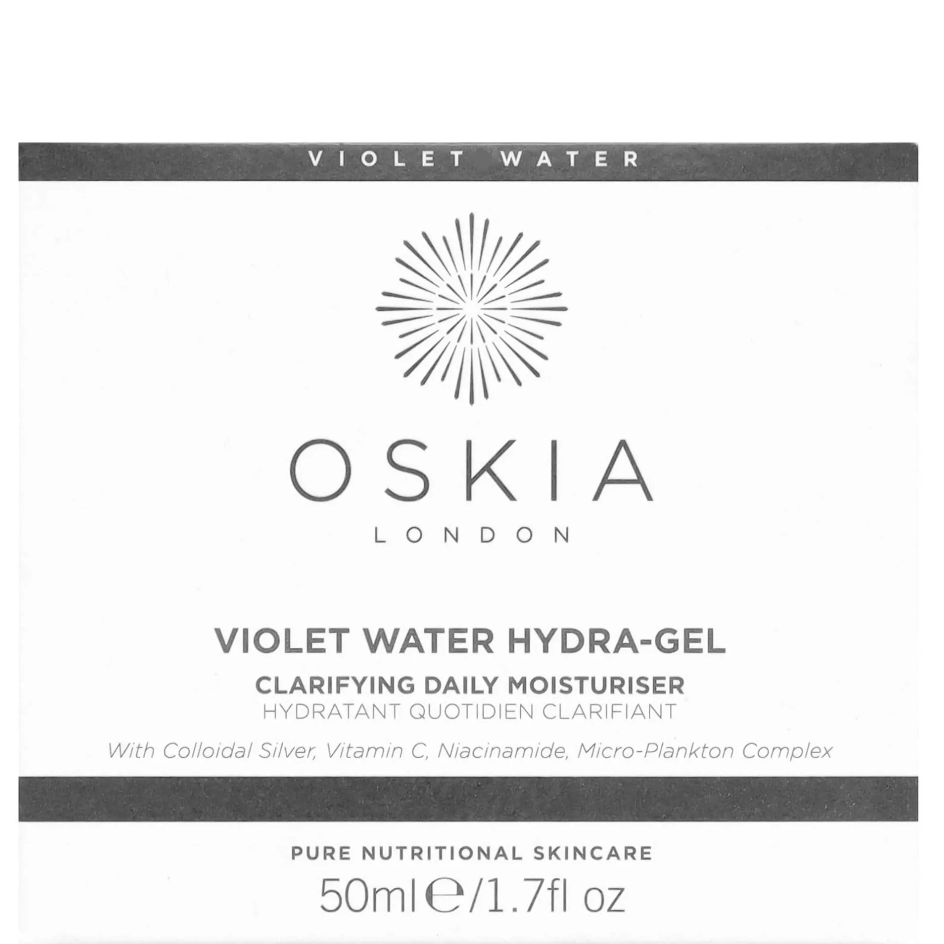 Oskia Moisturisers Violet Water Hydra-Gel 50ml Outlet