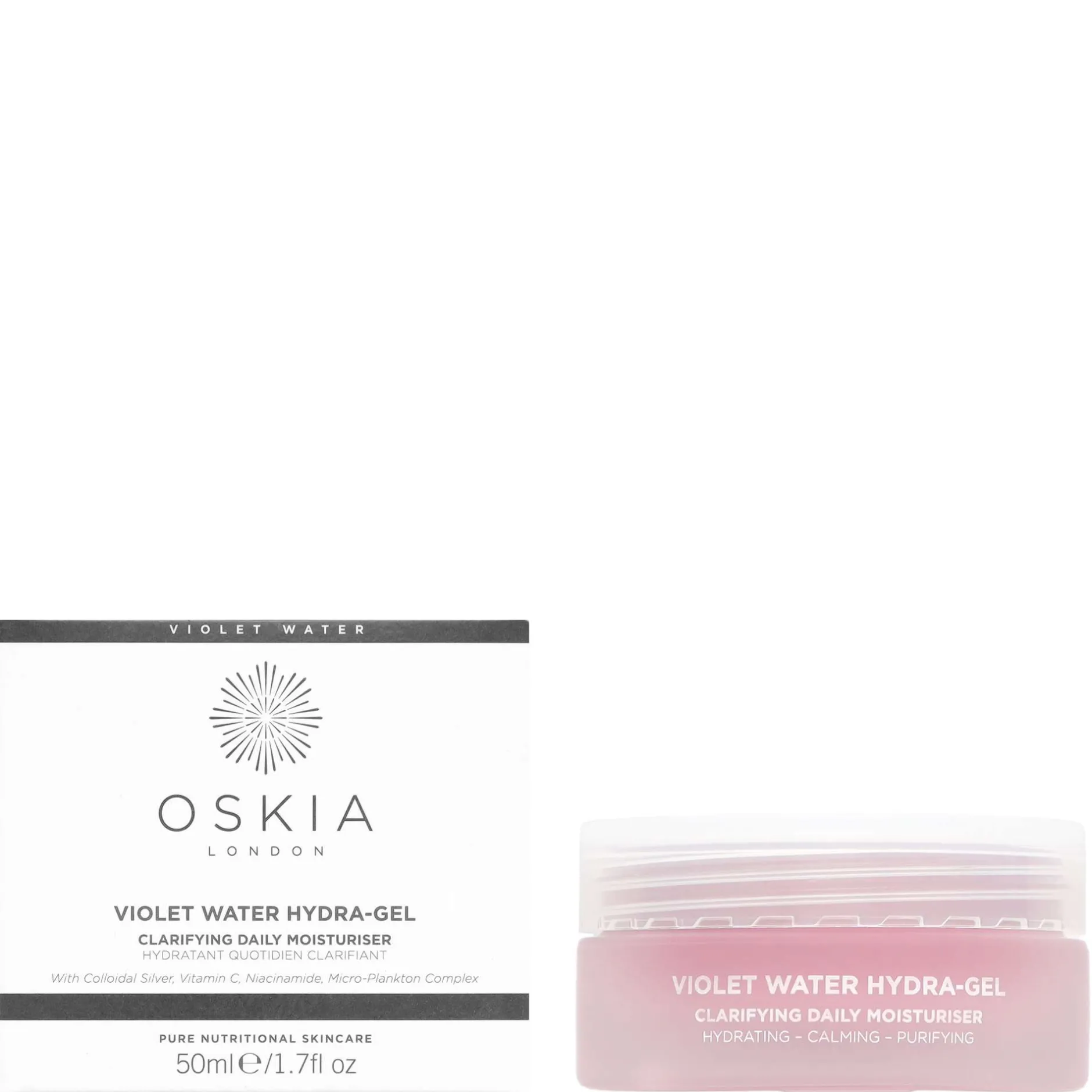 Oskia Moisturisers Violet Water Hydra-Gel 50ml Outlet