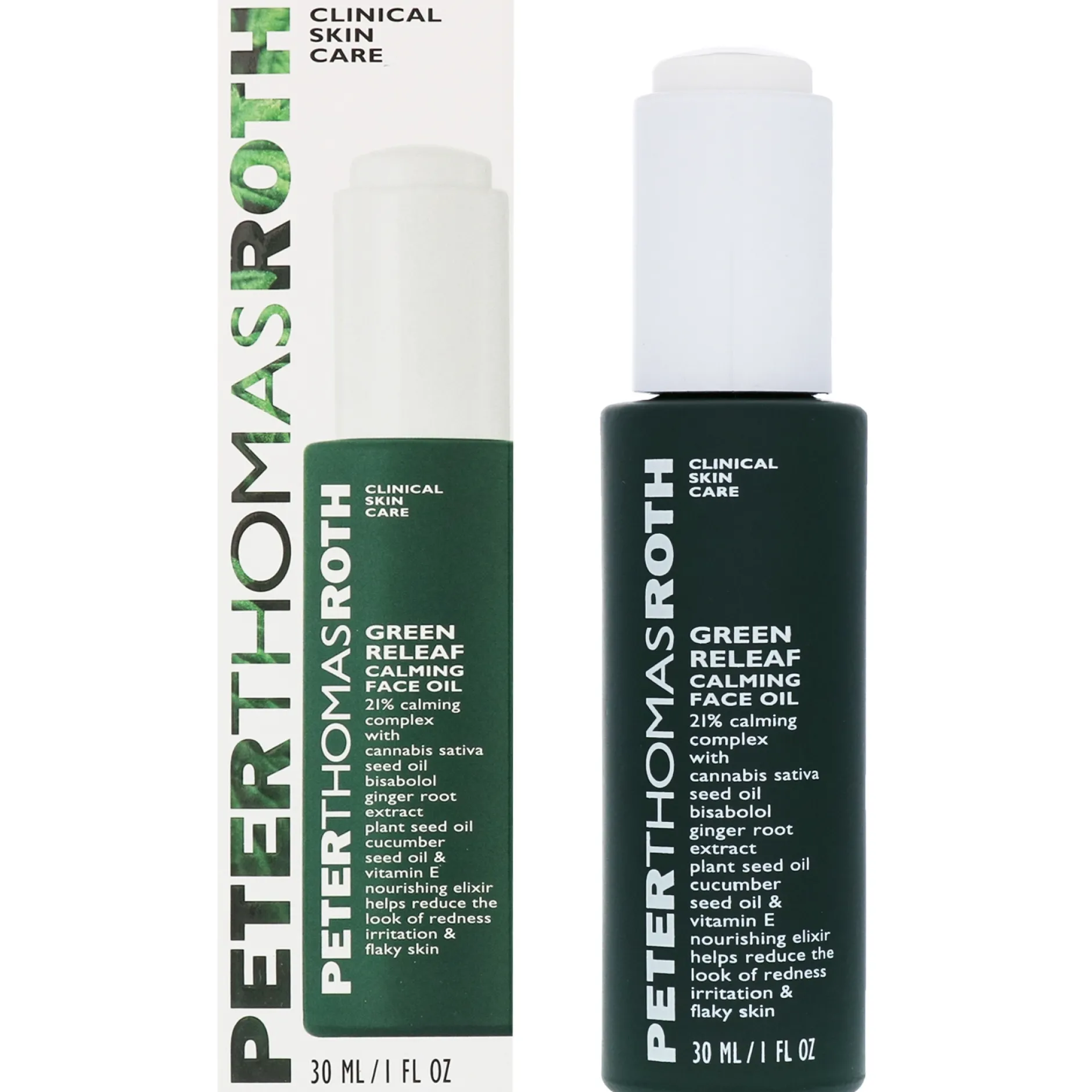 Peter Thomas Roth Green Releaf Calming Face Oil 30ml Hot