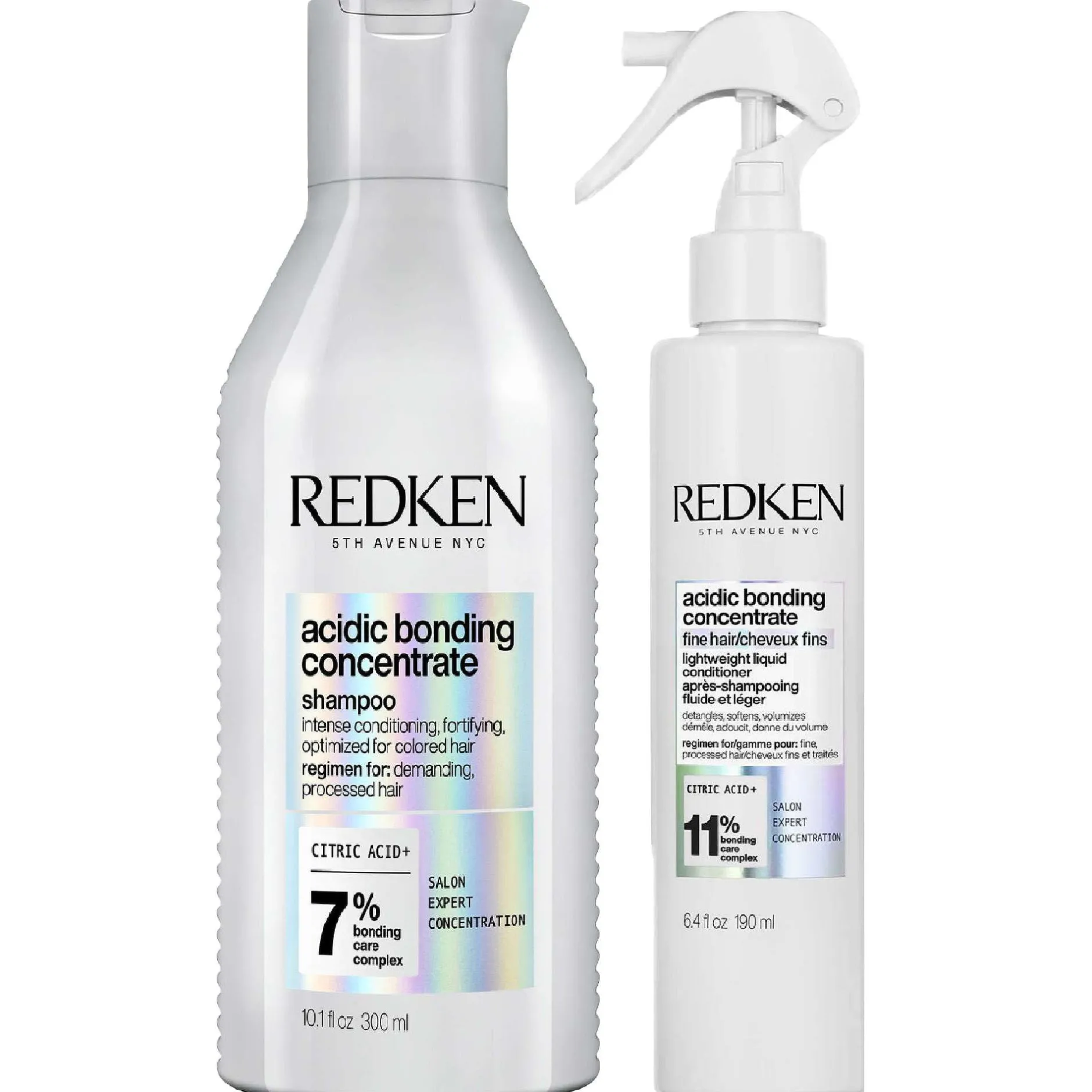Redken Bundles Duo: Acidic Bonding Concentrate Shampoo 300ml & Lightweight Conditioner 190ml Clearance