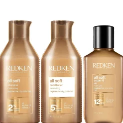 Redken Bundles Trio: All Soft Shampoo 300ml, Conditioner 300ml & Argan-6 Oil 111ml Sale