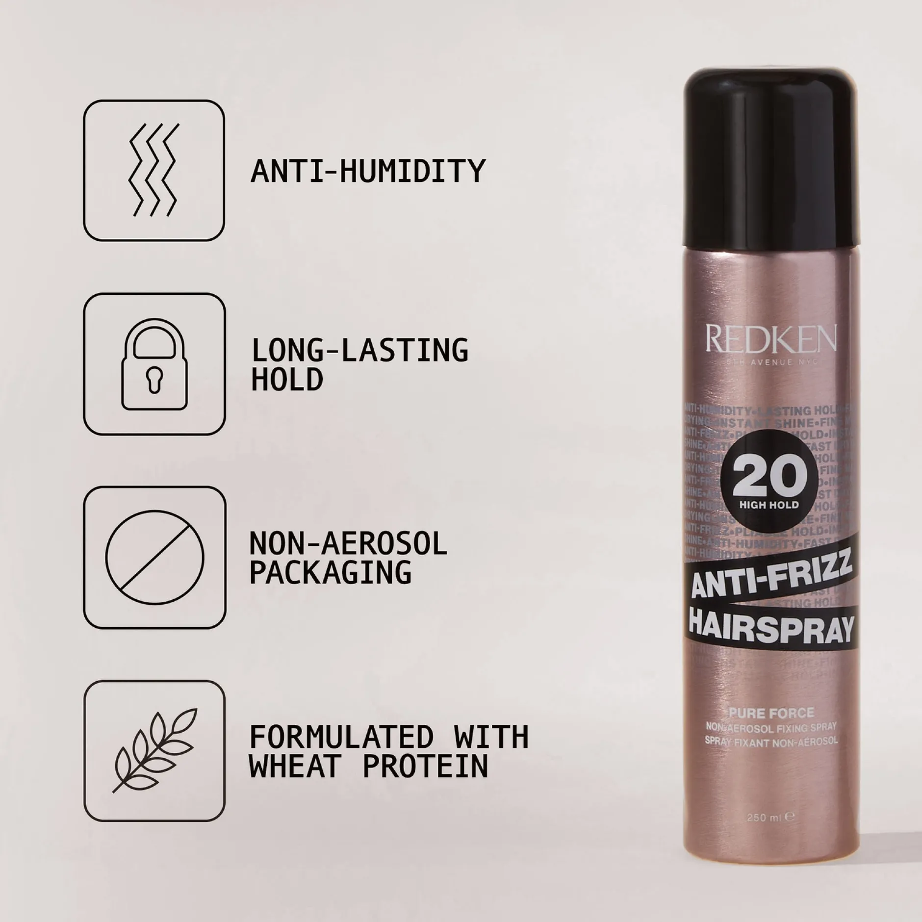 Redken Hairspray Anti-Frizz Hairspray 250ml New