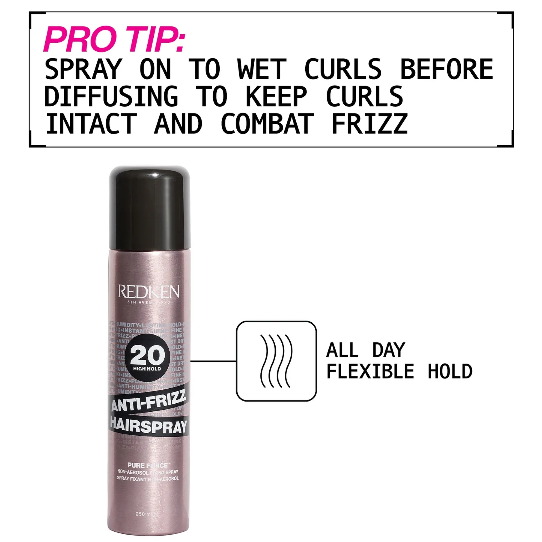 Redken Hairspray Anti-Frizz Hairspray 250ml New