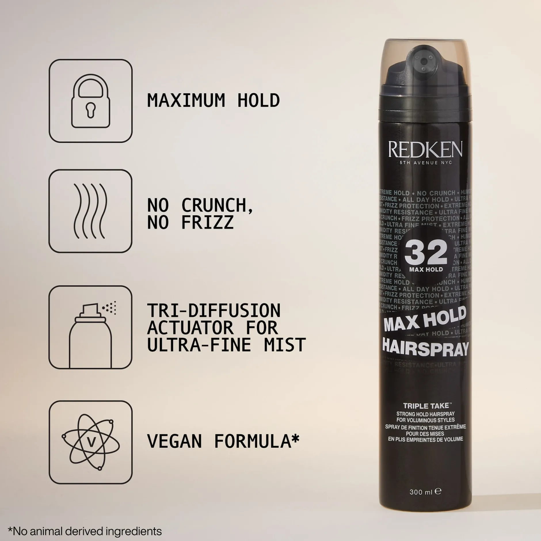 Redken Styling Max Hold Hairspray 300ml New