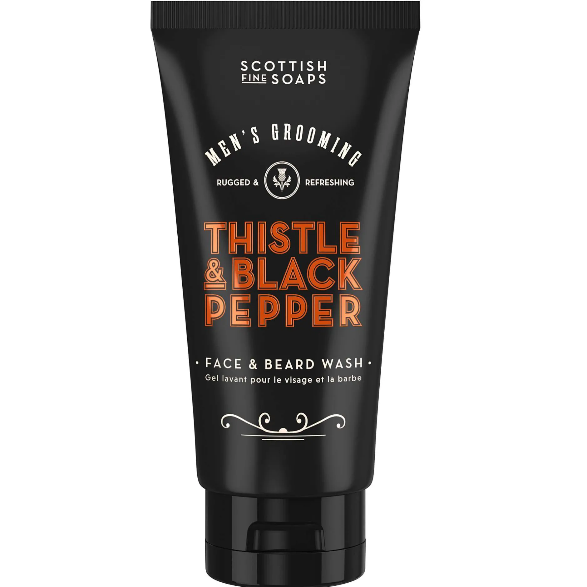 Scottish Fine Soaps Company Thistle & Black Pepper Face & Beard Wash 150ml Outlet