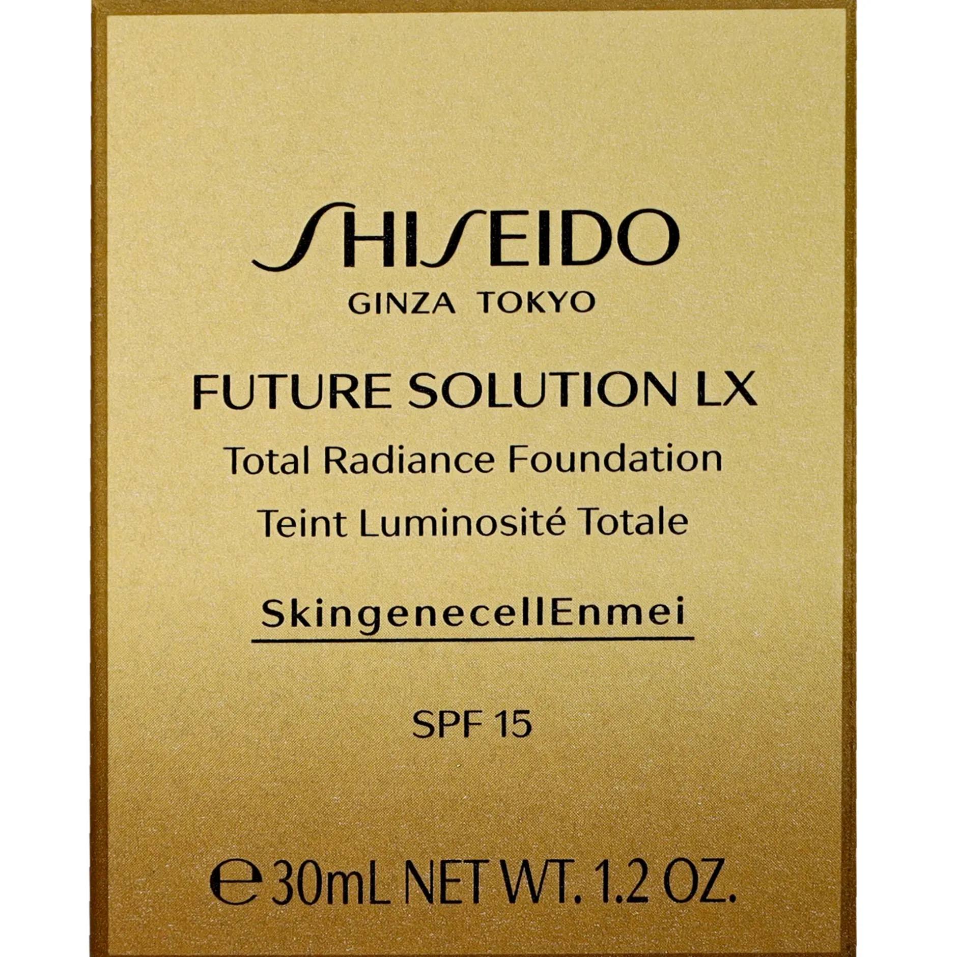 Shiseido Future Solution LX Total Radiance Foundation SPF15 3 Golden 30ml / 1 oz.