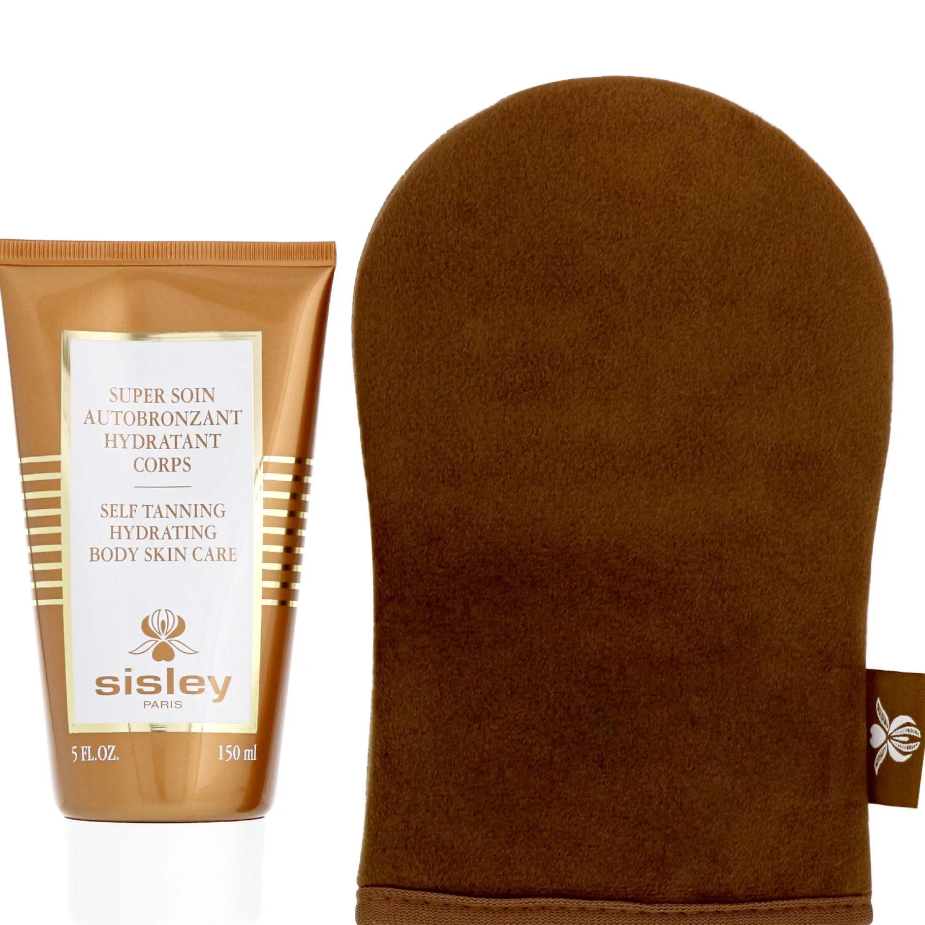 Sisley Sun Care Self Tanning Hydrating Body Skin Care 150ml & Mitt Set Sale