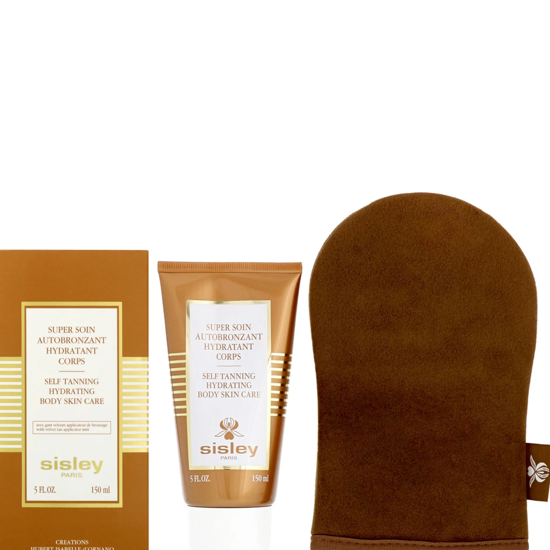 Sisley Sun Care Self Tanning Hydrating Body Skin Care 150ml & Mitt Set Sale