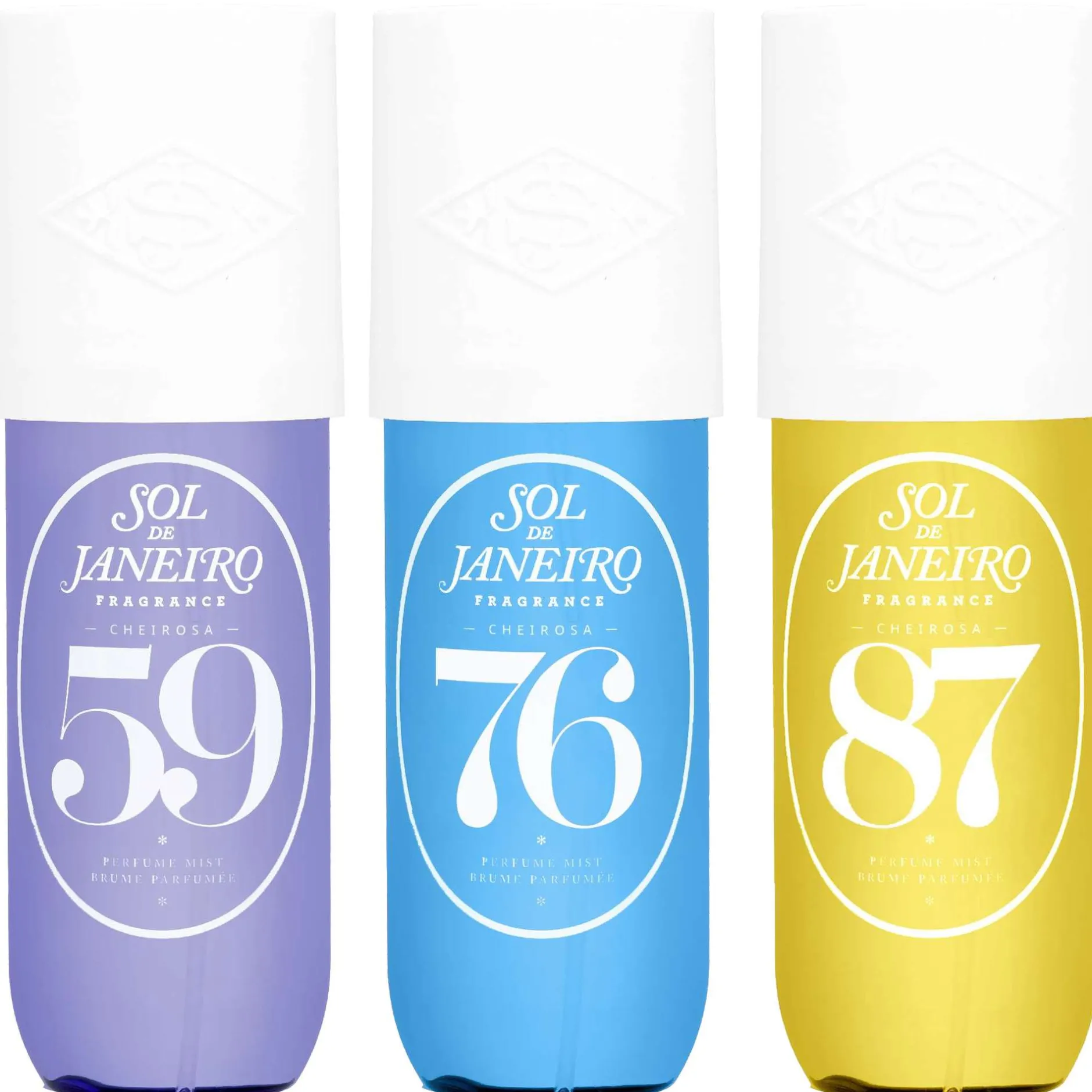 Sol de Janeiro Trio: Cheirosa Delícia Drench 59 Perfume 90ml, 76 Perfume 90ml & Rio Radiance 87 Perfume 90ml New