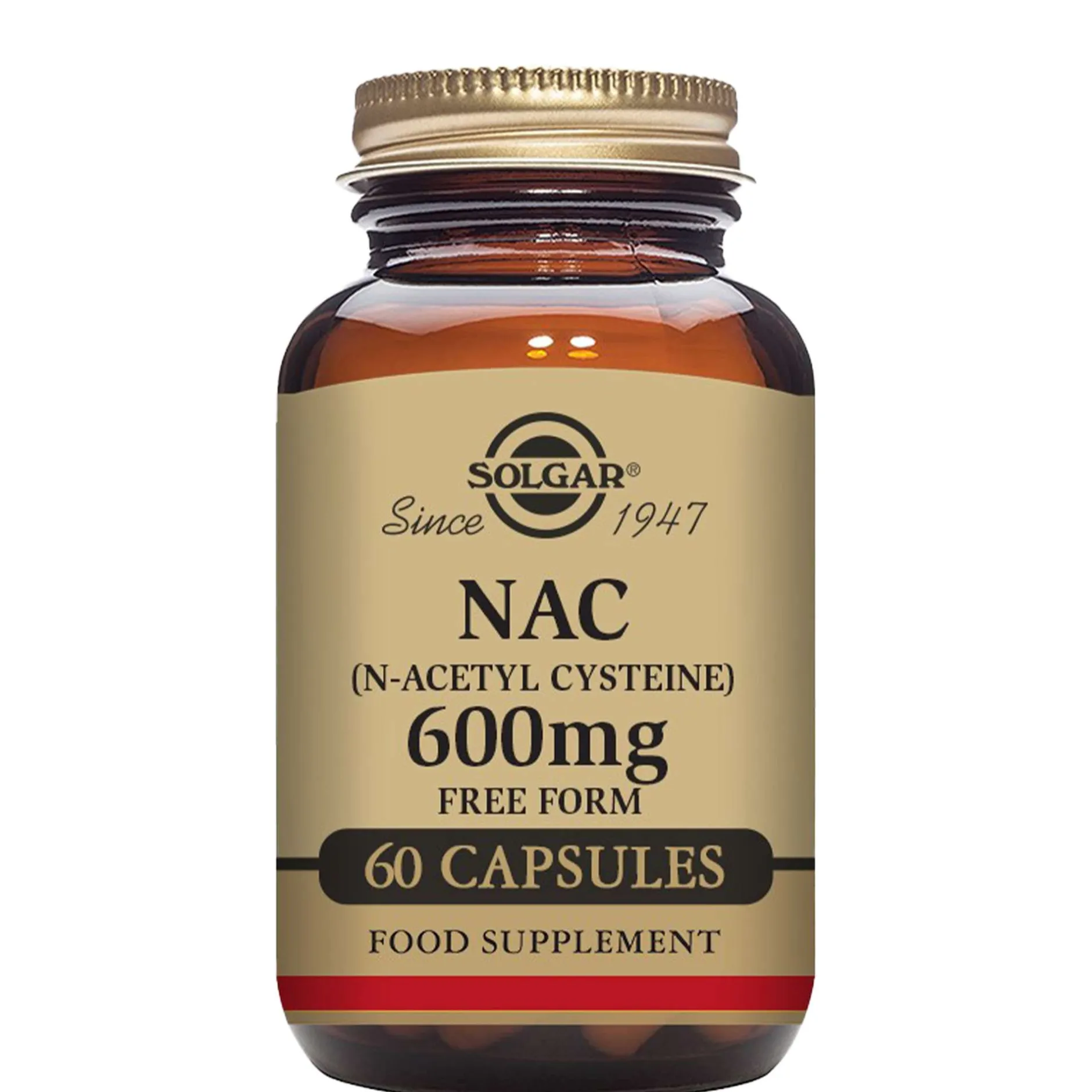 Solgar Amino Acids NAC (N-Acetyl-L-Cysteine) 600mg Vegetable Capsules x 60 Outlet