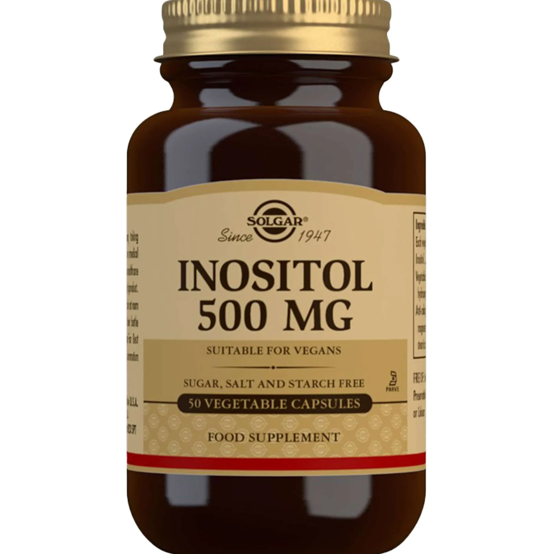 Solgar Antioxidants Inositol 500mg Vegetable Capsules x 50 Best