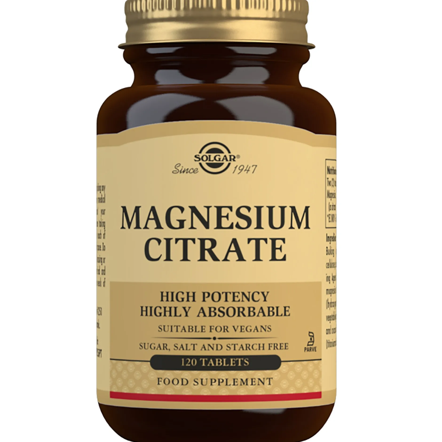 Solgar Minerals Magnesium Citrate Tablets x 120 Clearance