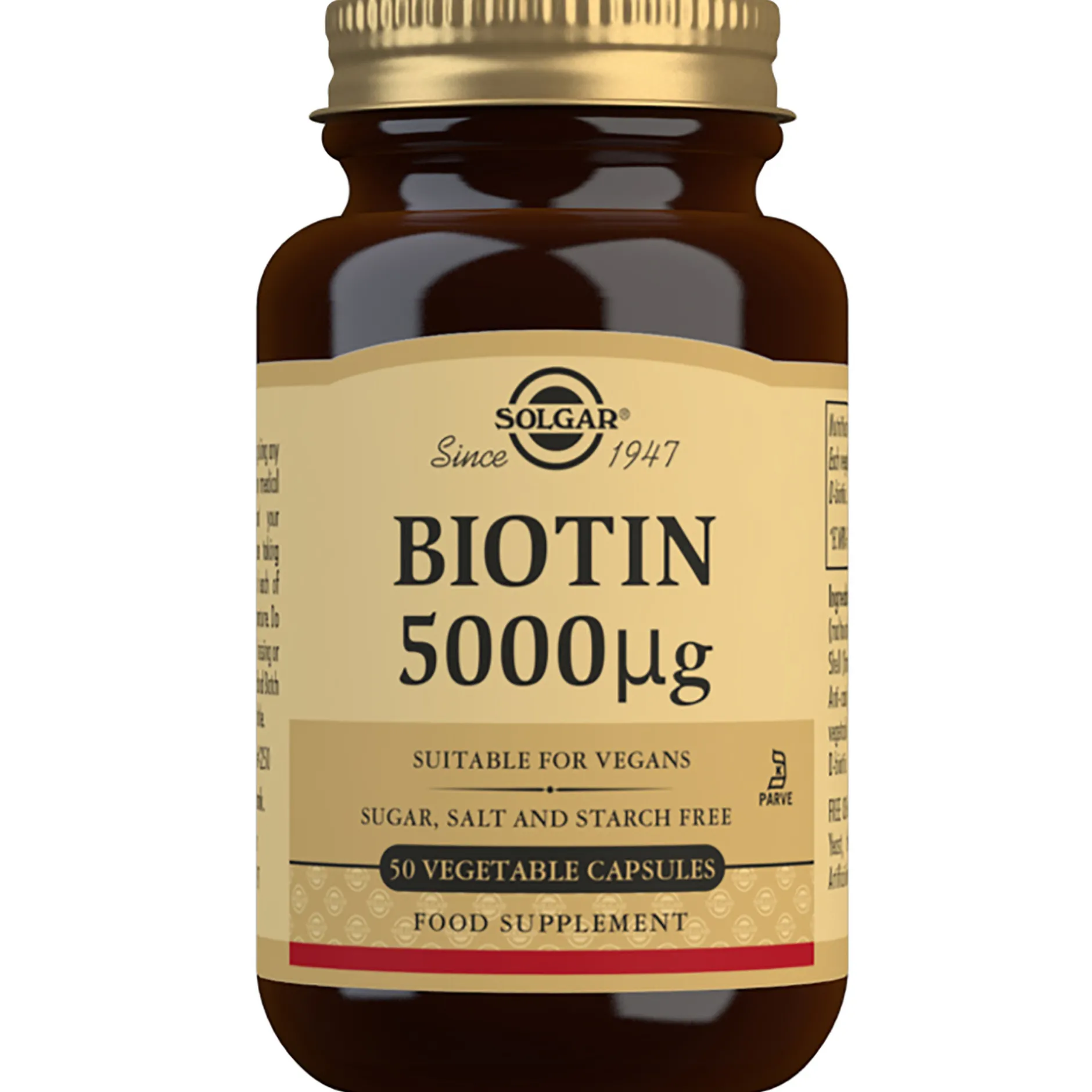 Solgar Vitamins Biotin 5000µg Vegetable Capsules x 50 Sale