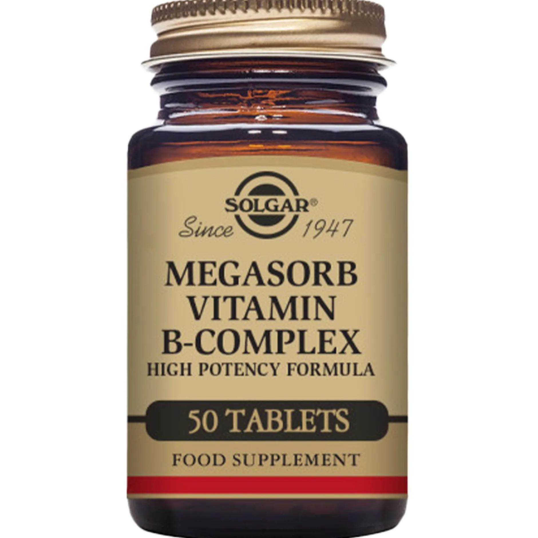 Solgar Vitamins Megasorb Vitamin B-Complex High Potency Tablets x 50 Outlet