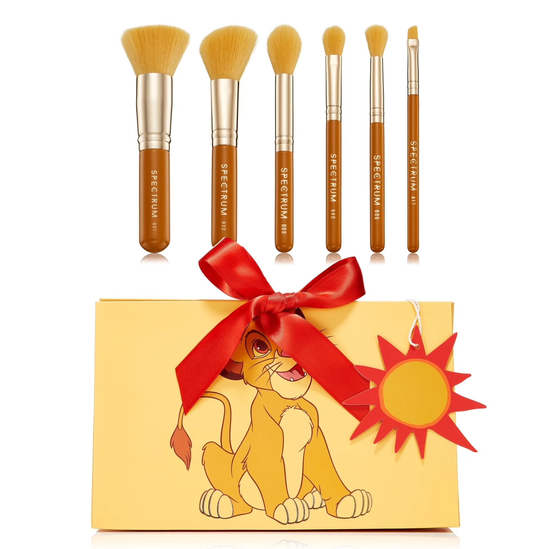 Spectrum Disney Simba 6 Piece Mini Makeup Brush Set Clearance