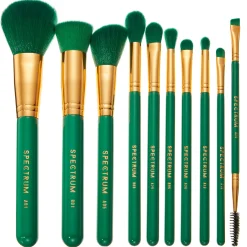 Spectrum Everyday Sets 10 Piece Malachite Green Makeup Brush Set Clearance