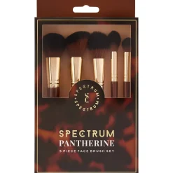 Spectrum Everyday Sets Pantherine 5 Piece Face Brush Set New