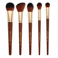 Spectrum Everyday Sets Pantherine 5 Piece Face Brush Set New