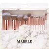 Spectrum Everyday Sets White Marbleous 12 Piece Makeup Brush Set New