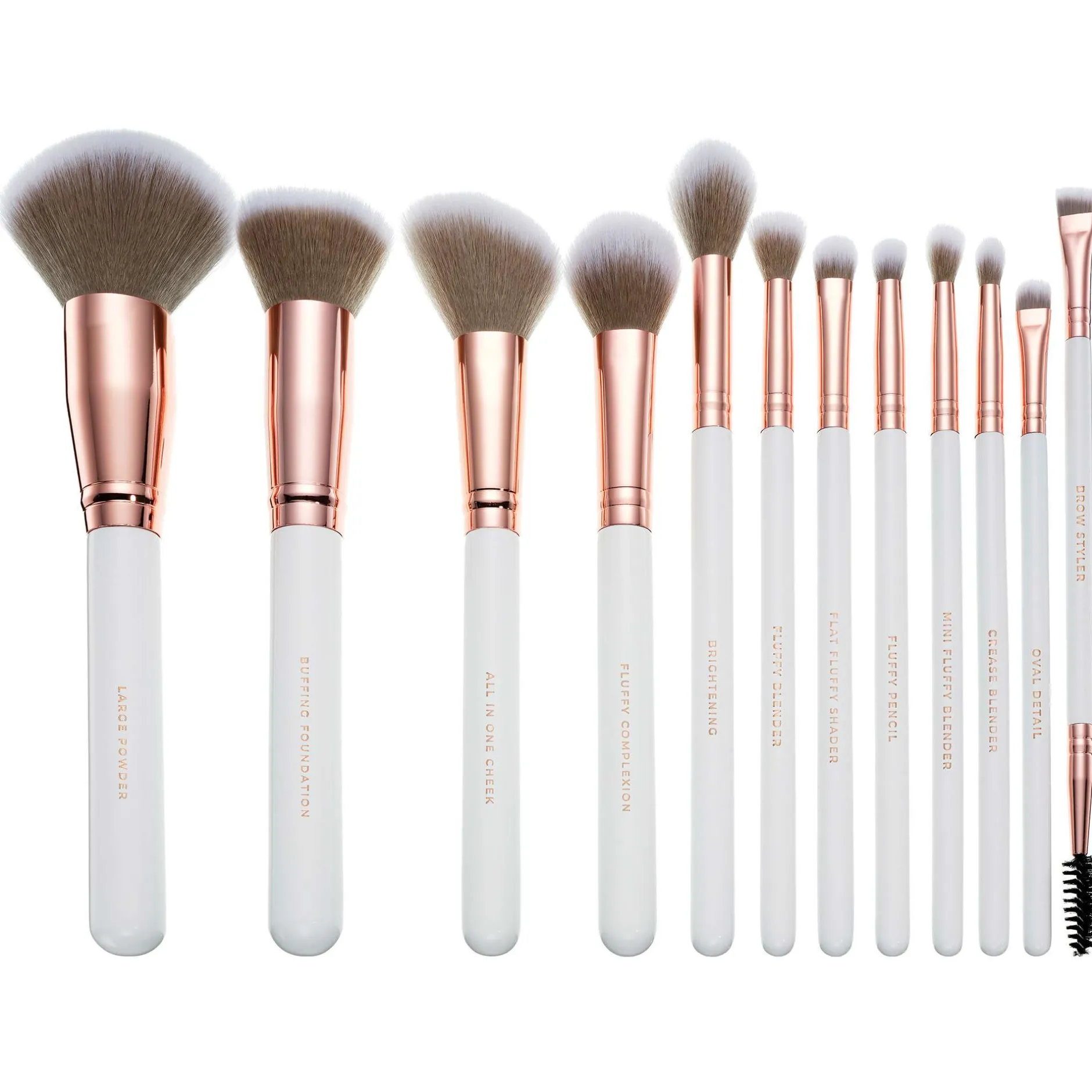 Spectrum Everyday Sets White Marbleous 12 Piece Makeup Brush Set New