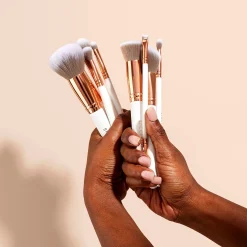 Spectrum Everyday Sets White Marbleous 12 Piece Makeup Brush Set New