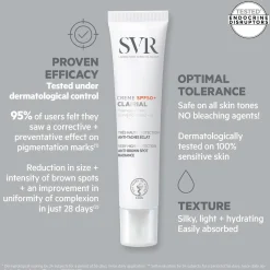 SVR Clairial SPF50+ Daily UV Hyperpigmentation Cream 40ml New