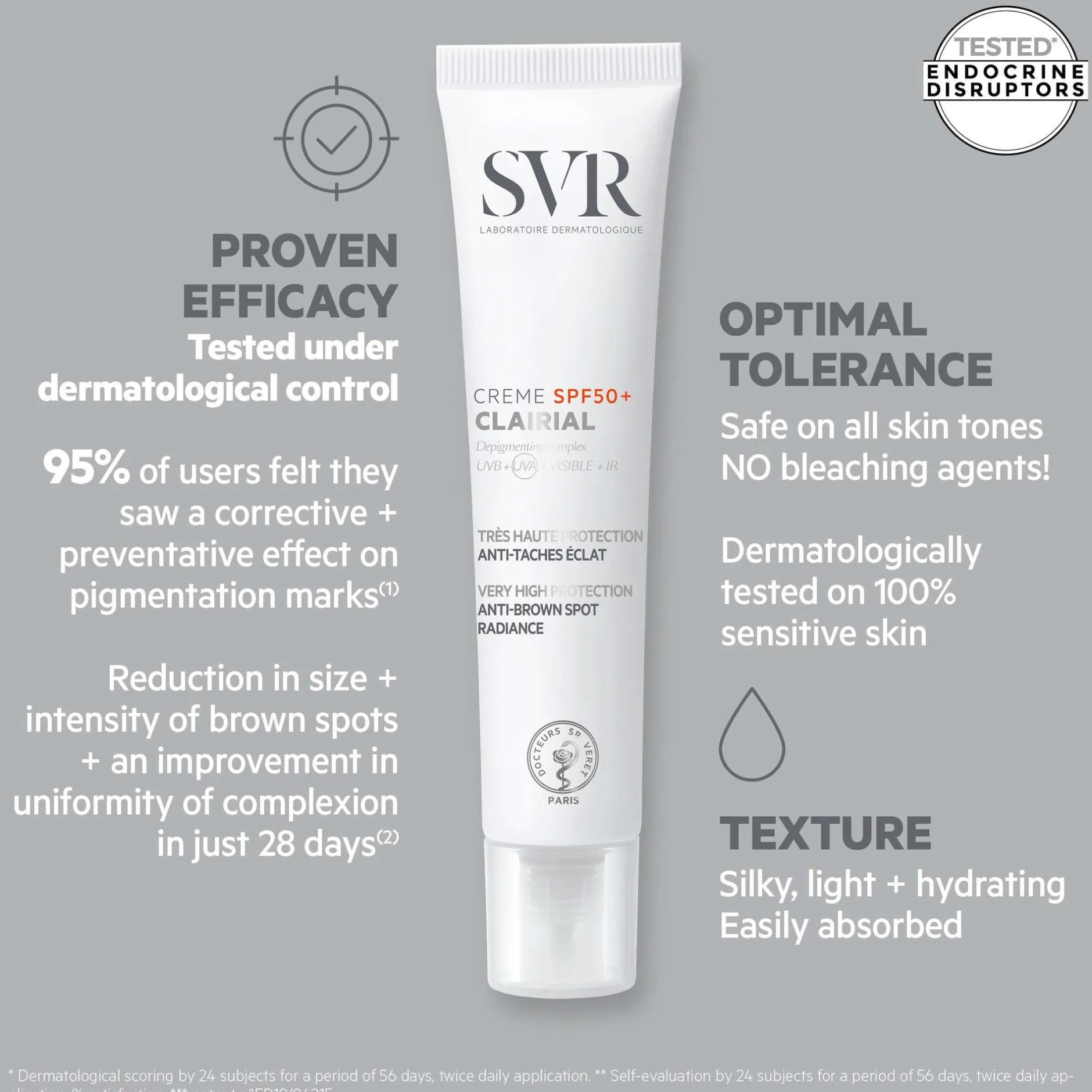 SVR Clairial SPF50+ Daily UV Hyperpigmentation Cream 40ml New