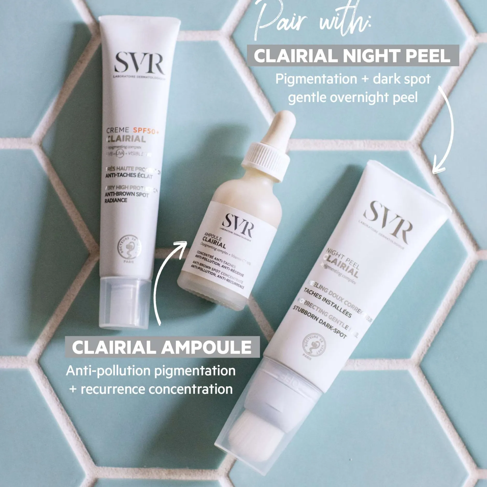 SVR Clairial SPF50+ Daily UV Hyperpigmentation Cream 40ml New