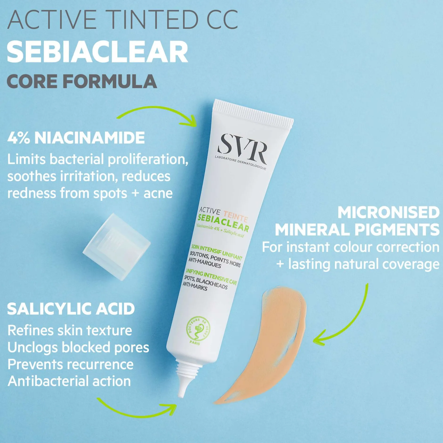 SVR Sebiaclear Active Perfecting Anti-Blemish CC Cream 40ml Best
