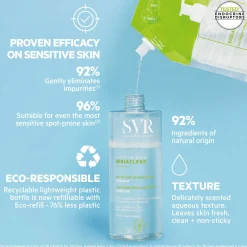 SVR Sebiaclear Cleansing Micellar Water for Oily Skin 400ml