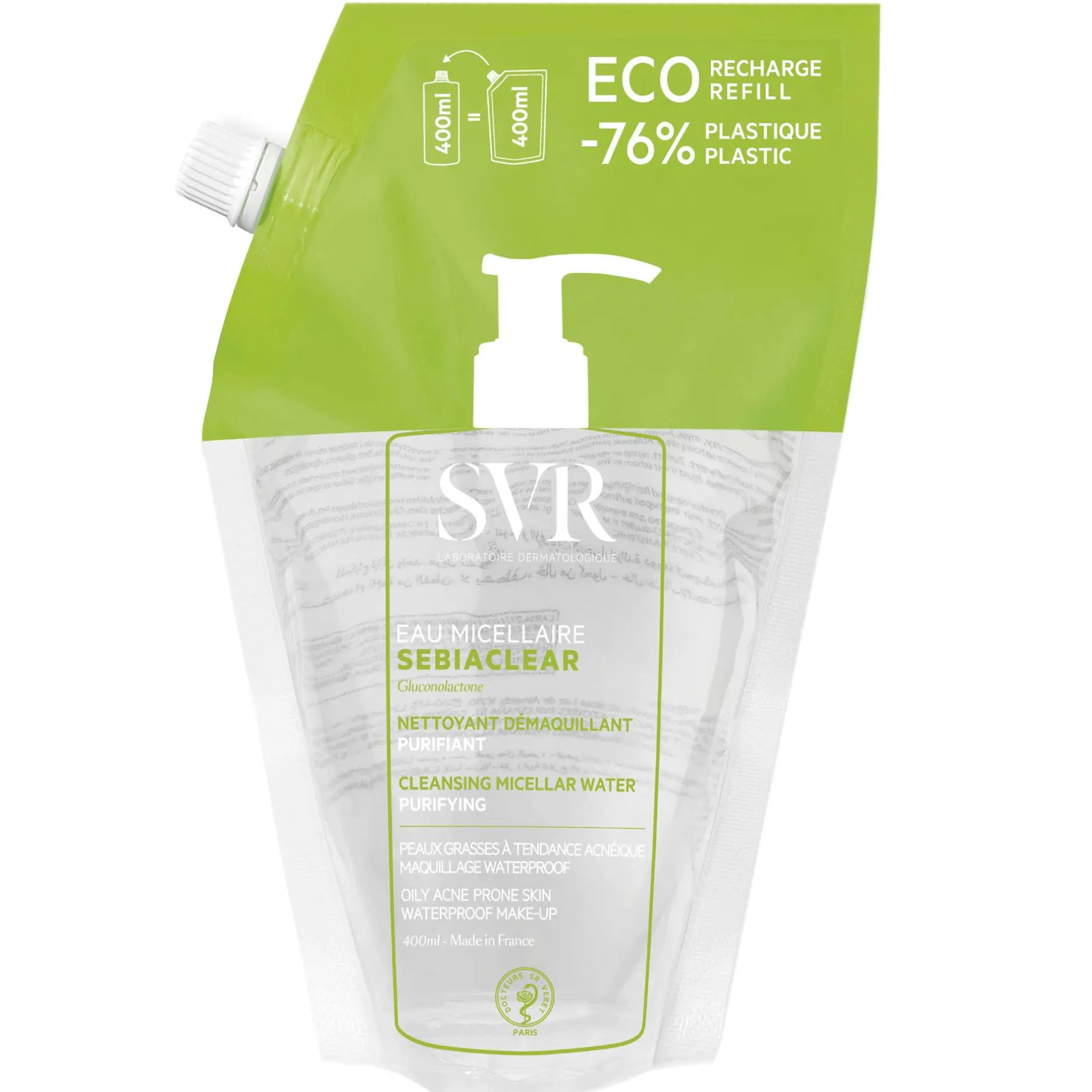 SVR Sebiaclear Cleansing Micellar Water for Oily Skin Refill 400ml Best