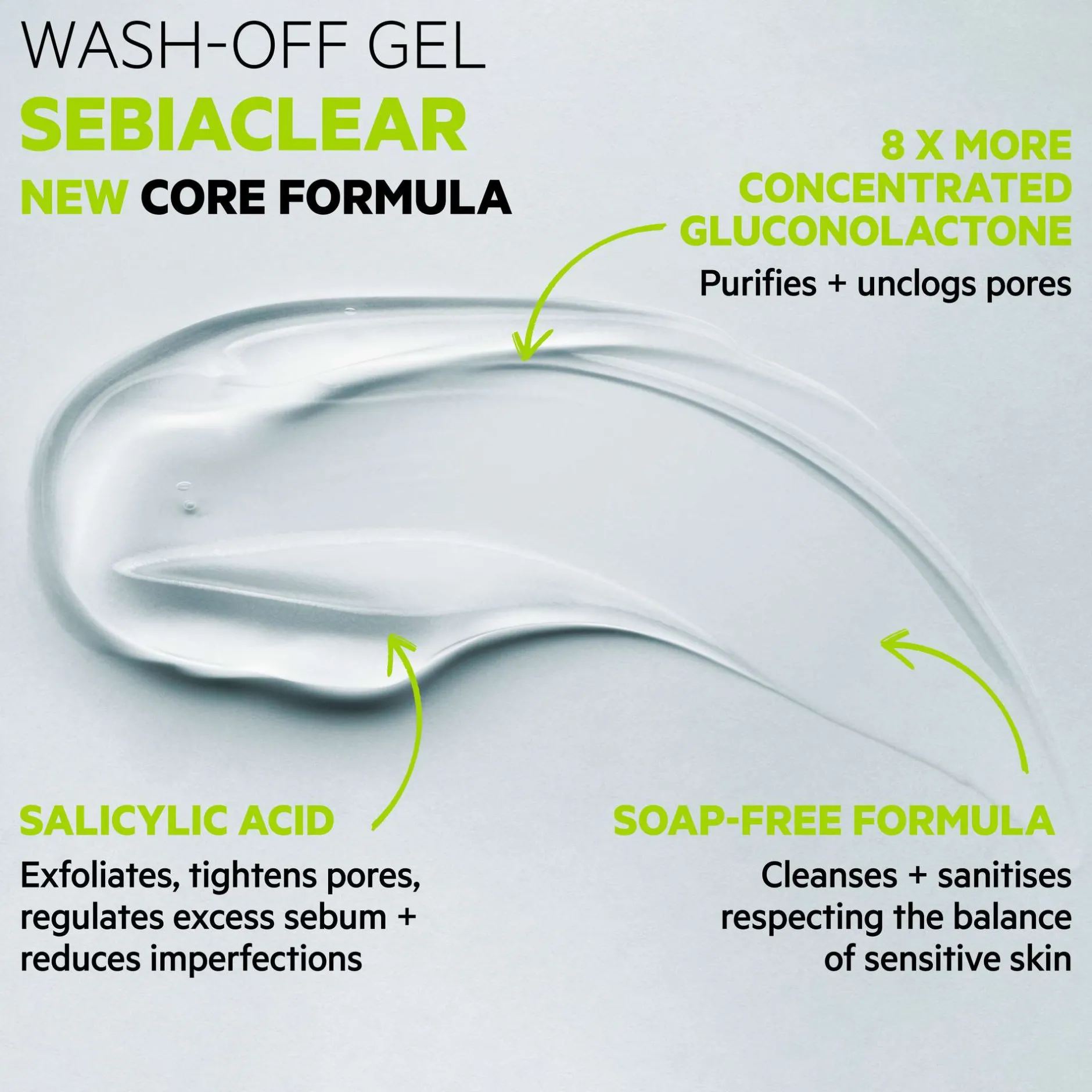 SVR Sebiaclear Foaming Salicylic Acid Cleanser 400ml