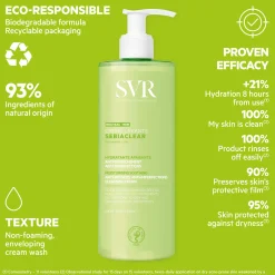 SVR Sebiaclear Soothing Face Wash-Off Cream Cleanser 400ml Best