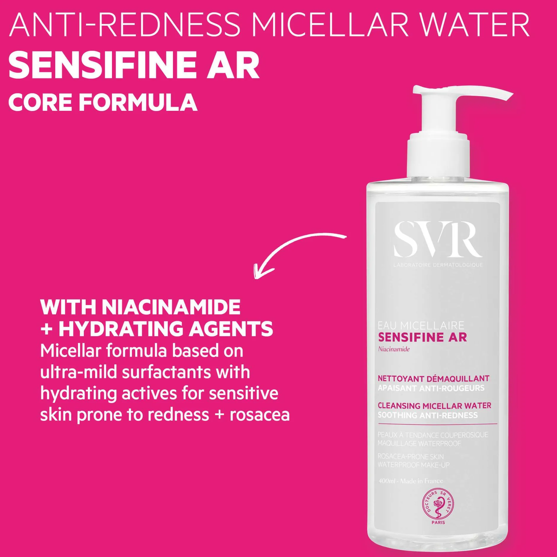 SVR Sensifine Ar Soothing Anti-Redness Micellar Water 400ml Outlet
