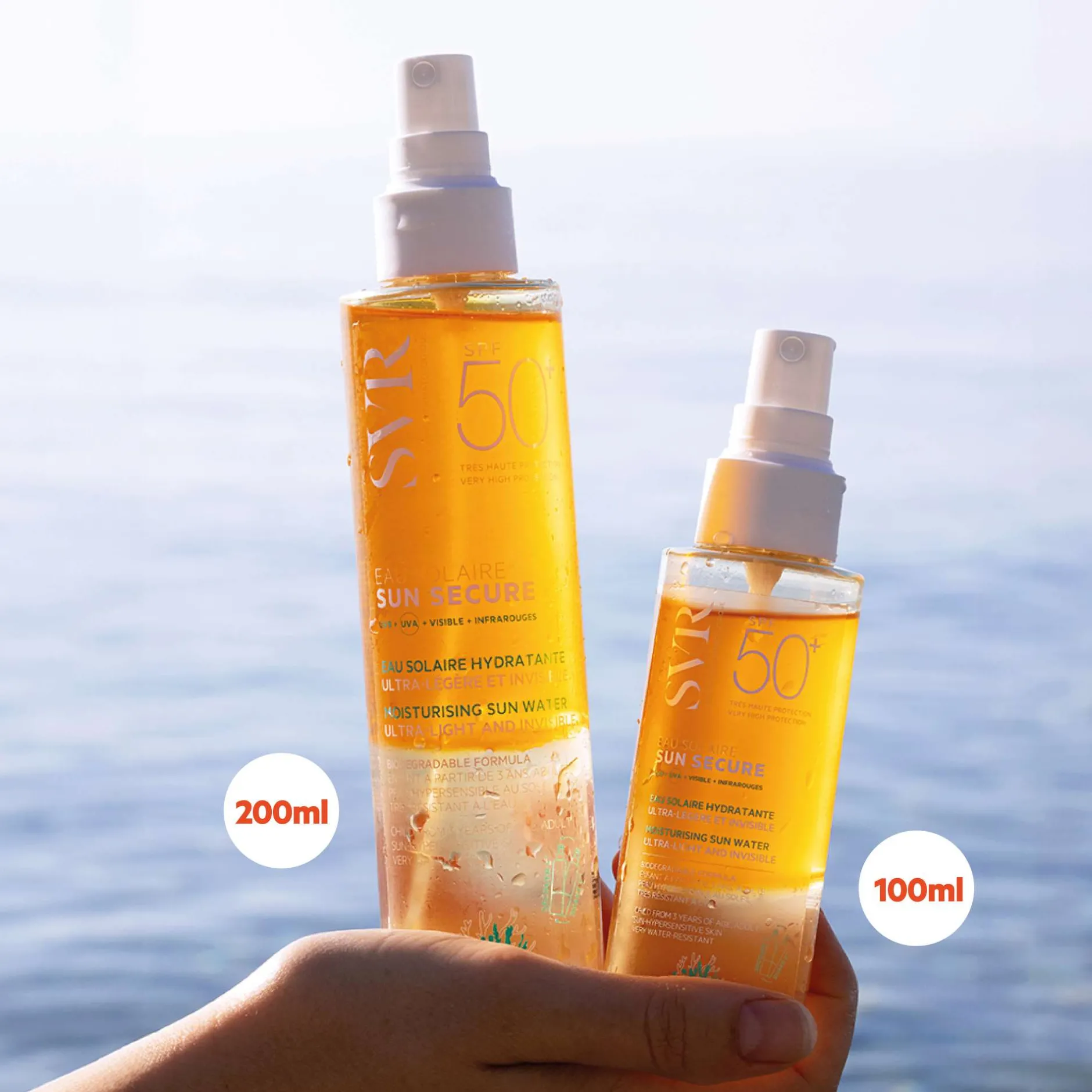 SVR Sun Secure Eau Solaire SPF50+ Ultra-Light and Invisible 100ml Sale