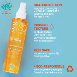 SVR Sun Secure Eau Solaire SPF30+ Ultra-Light and Invisible 200ml Outlet