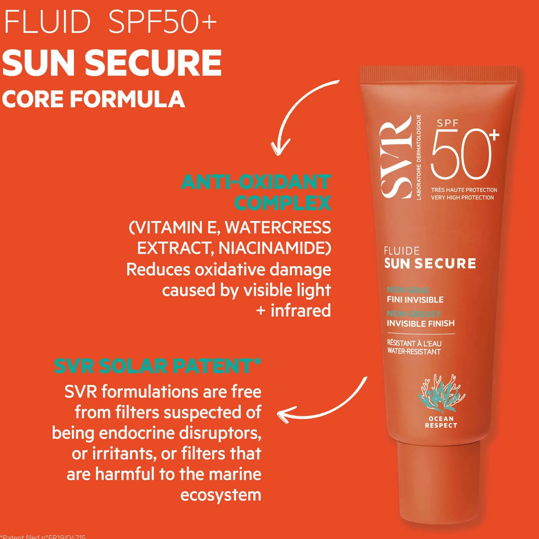 SVR Sun Secure Fluide SPF50+ 50ml Hot