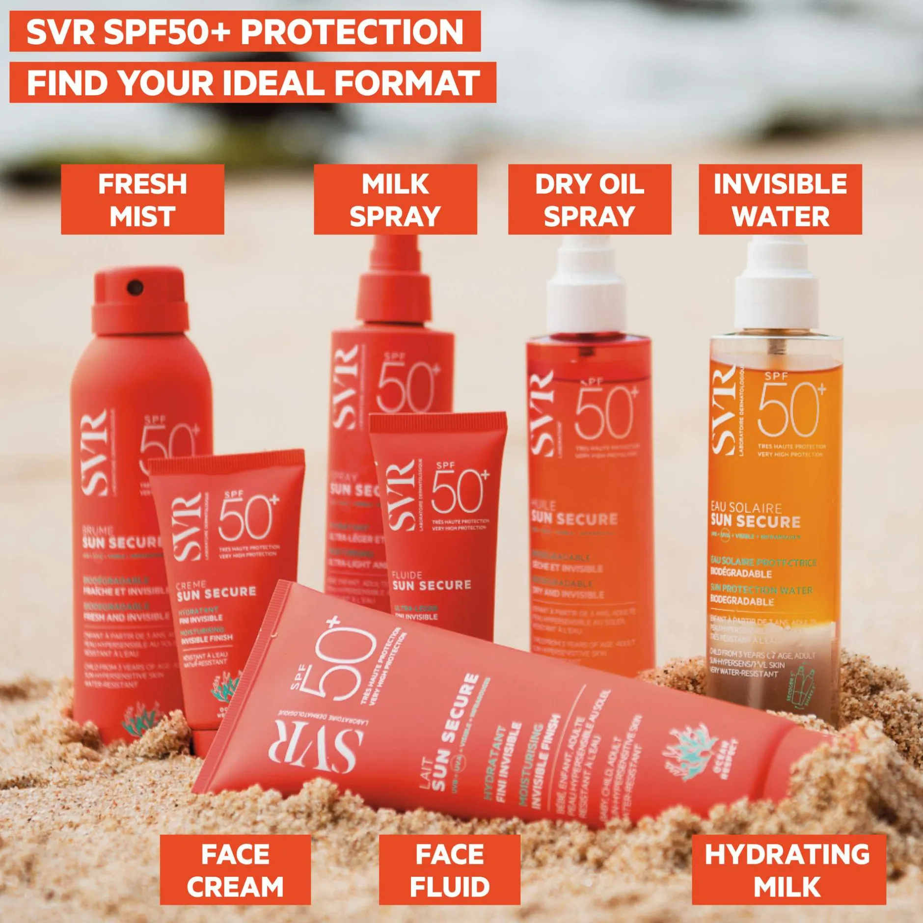 SVR Sun Secure Fluide SPF50+ 50ml Hot