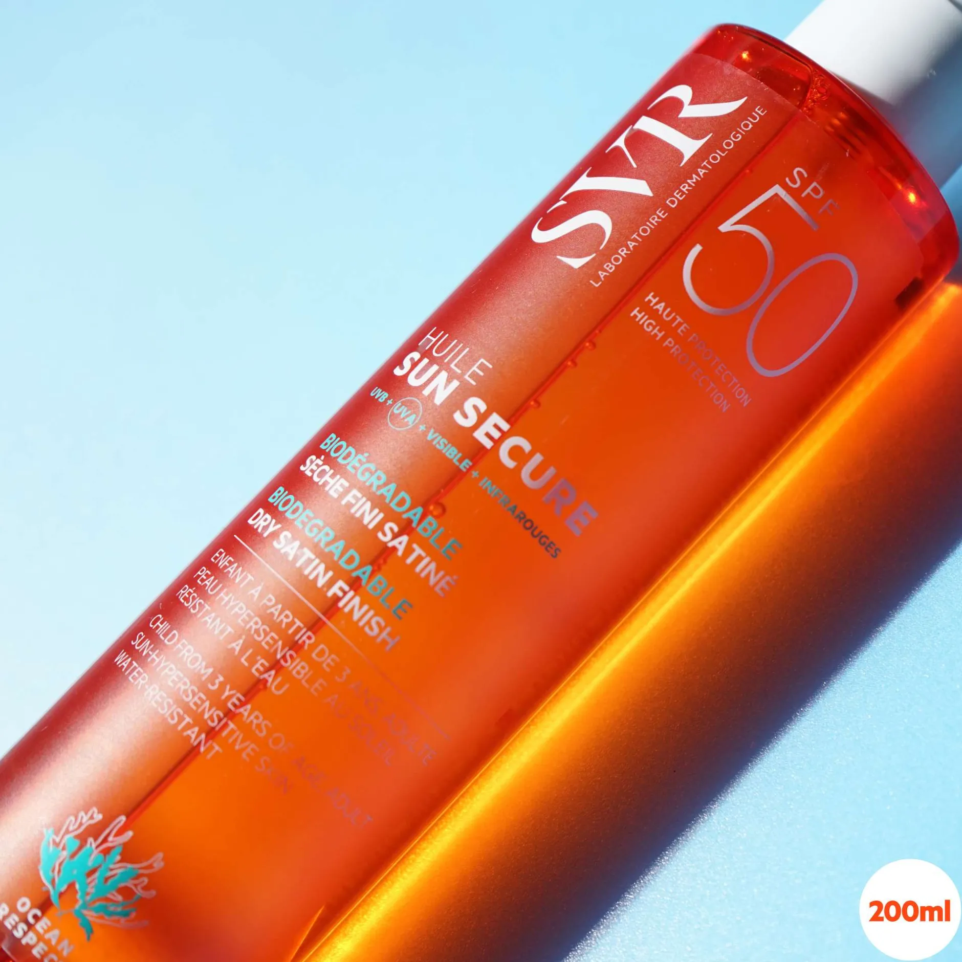 SVR Sun Secure SPF50 Dry and Nourishing Oil Spray 200ml Clearance