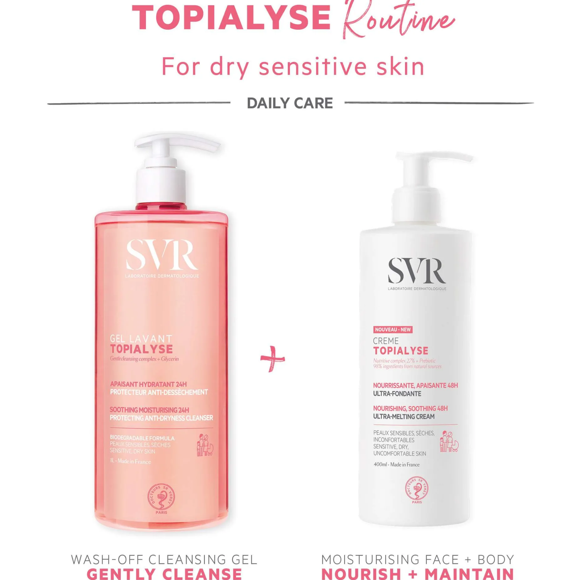 SVR Topialyse Soothing Cleansing Gel 1000ml