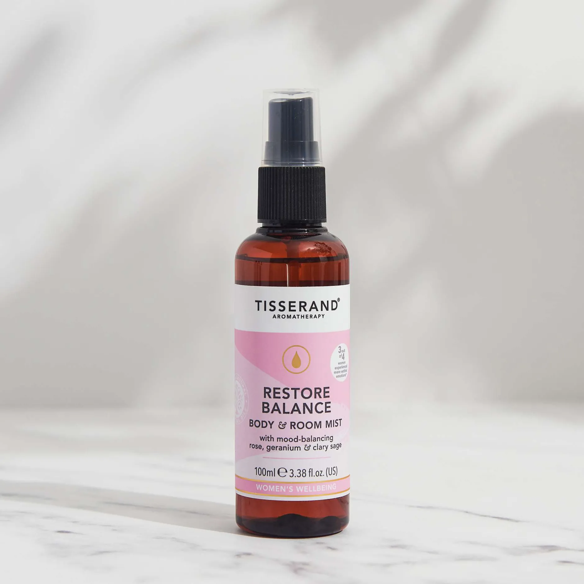 Tisserand Aromatherapy Restore Balance Body & Room Mist 100ml Online