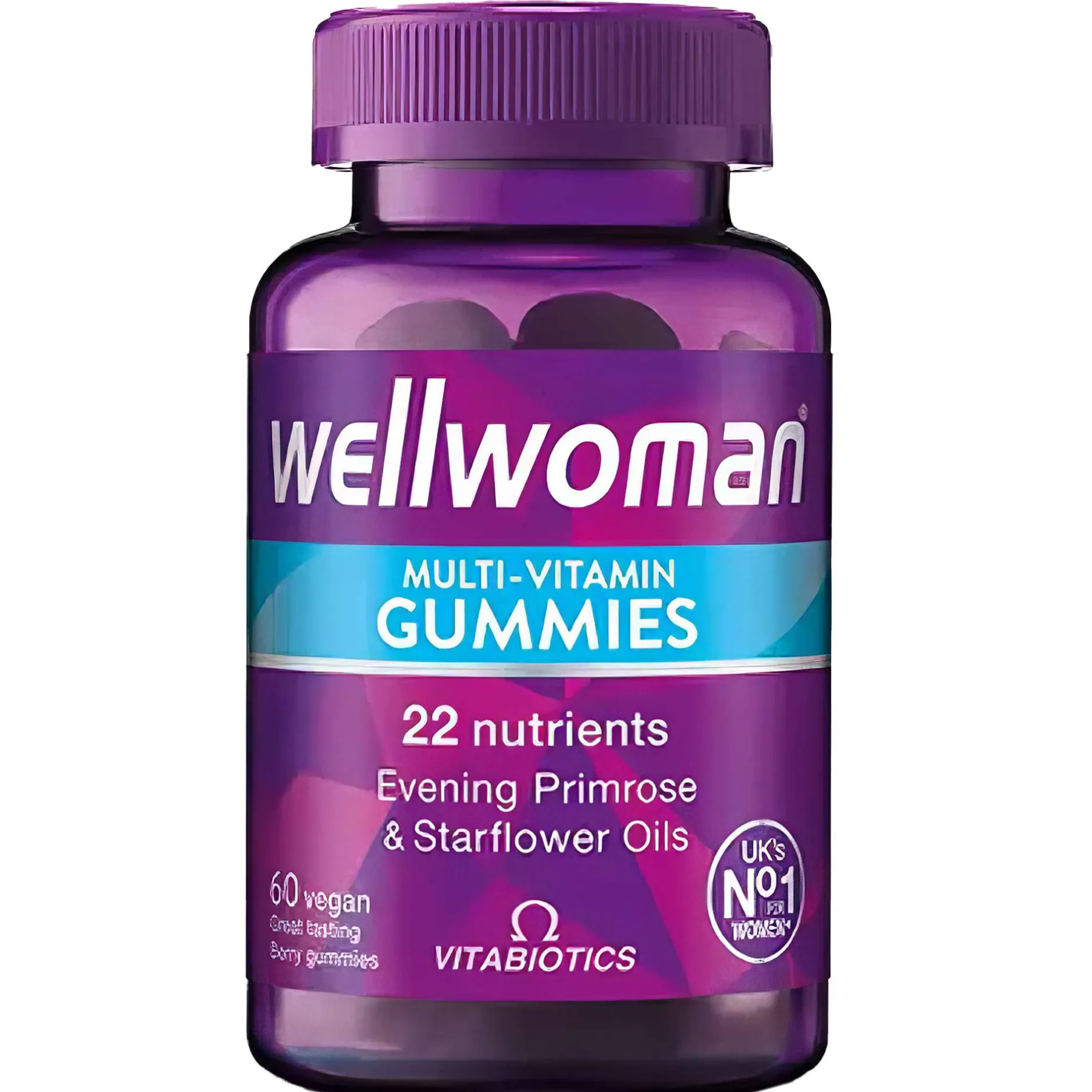 Vitabiotics Wellwoman Multi-Vitamin Natural Berry Flavour Vegan Gummies x 60 New