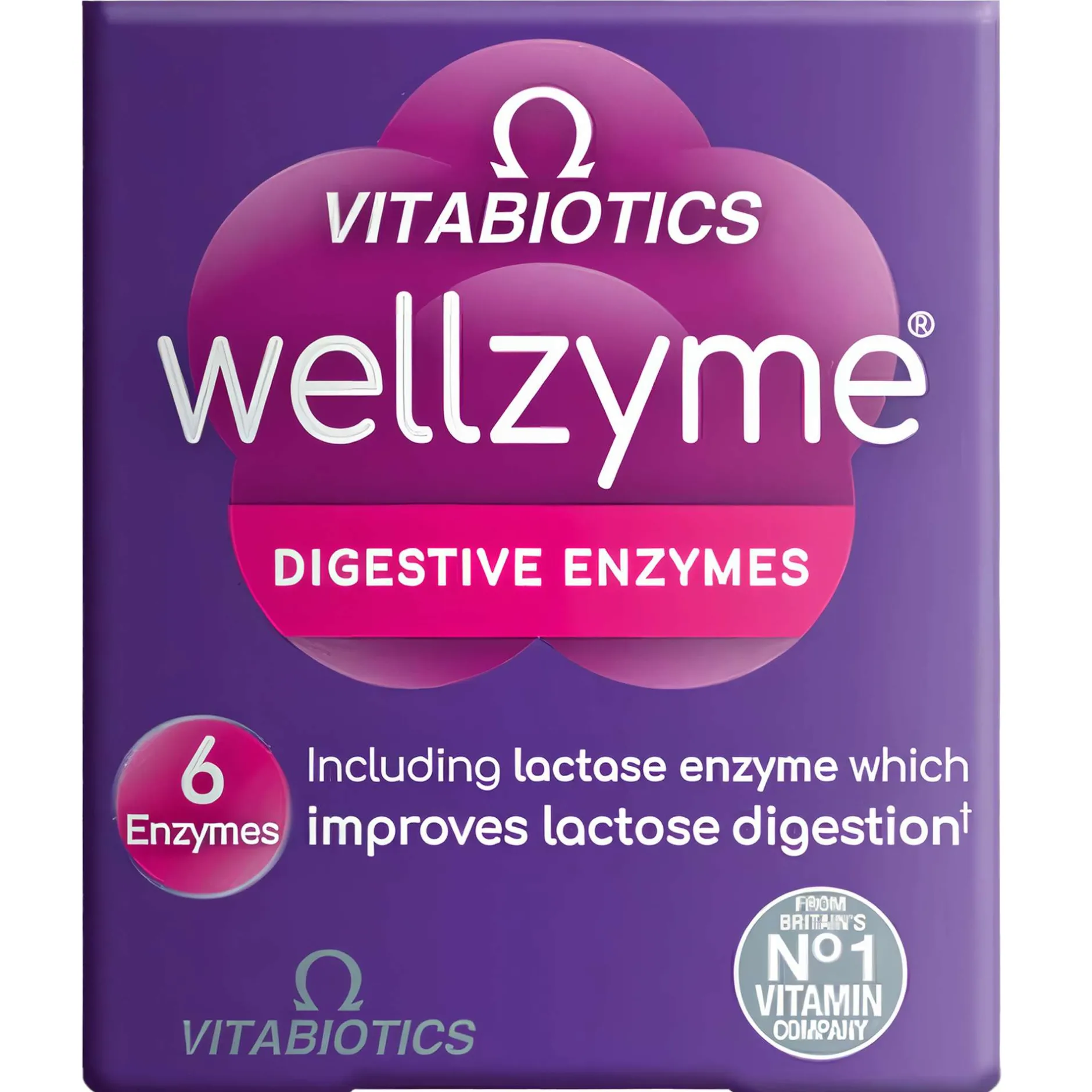 Vitabiotics Wellzyme Digestive Enzymes Capsules x 60 Discount